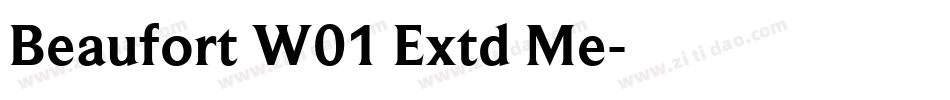 Beaufort W01 Extd Me字体转换